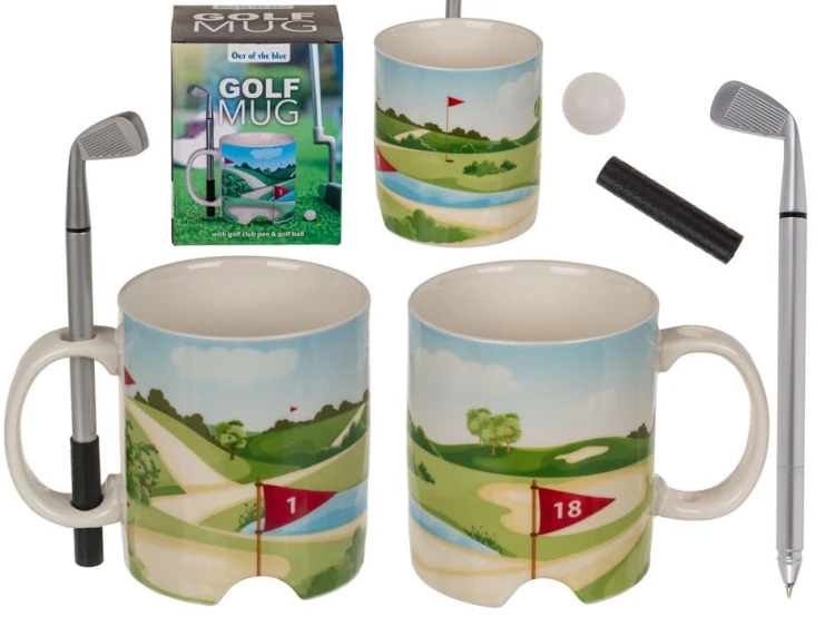 KUBEK GOLFISTY długopisem piłeczką KIJ FANA GOLFA .jpg