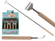 DRAPACZKA DO PLECÓW z drewnianą rączką ROZKŁADANA 2.jpg