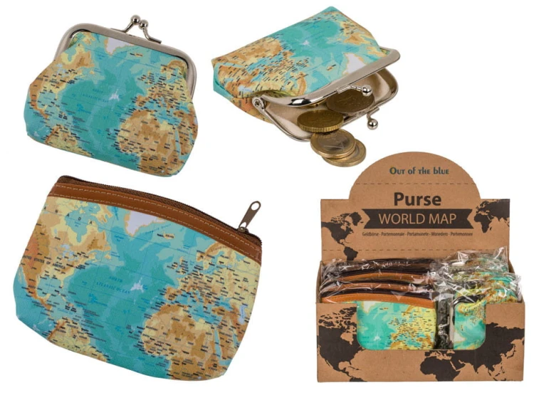 PORTMONETKA z mapą świata DAMSKA JEDNOKOMOROWA 2.jpg