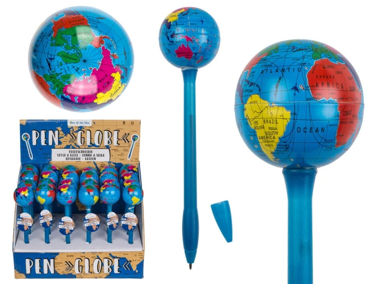 DŁUGOPIS z globusem ŚWIAT KULA ZIEMSKA NIEBIESKI 2.jpg
