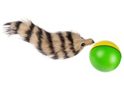 PIŁKA Z FUTRZAKIEM OGONKIEM WEAZEL BALL FRETKA KOT 3.jpg