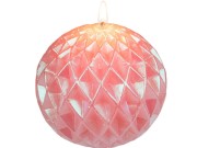 ŚWIECA ozdobna w folii ŚWIECZKA KULA KULKA SZYSZKA 1.jpg