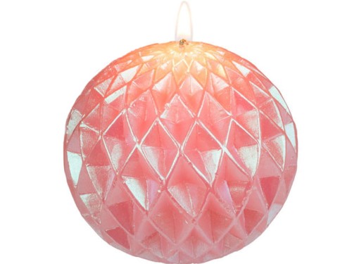 ŚWIECA ozdobna w folii ŚWIECZKA KULA KULKA SZYSZKA 1.jpg