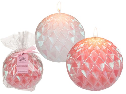 ŚWIECA ozdobna w folii ŚWIECZKA KULA KULKA SZYSZKA 2.jpg