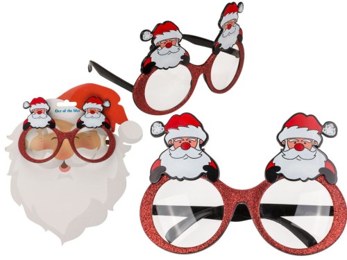 OKULARY Świętego Mikołaja ŚWIĄTA STRÓJ PRZEBRANIE .jpg