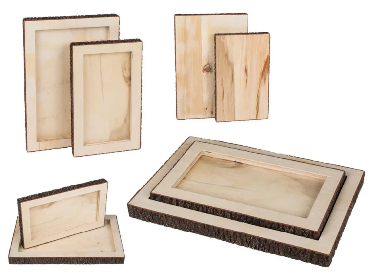 DREWNIANE tace podstawki z KORĄ TACKI 2szt DRZEWO .jpg