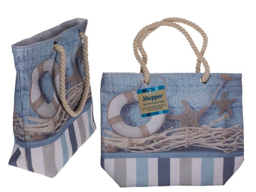 TORBA NA RAMIĘ shopper morska USZY PLECIONY SZNUR .jpg