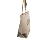 TORBA na ramię shopper Relax TOREBKA ZŁOTA SREBRNA 1.jpg