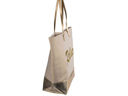 TORBA na ramię shopper Relax TOREBKA ZŁOTA SREBRNA 1.jpg