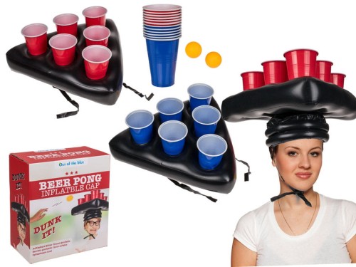 BEER PONG - piwny ping pong + KAPELUSZE NA GŁOWĘ .jpg