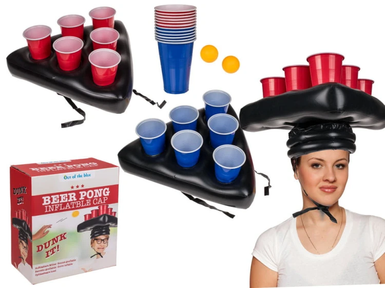 BEER PONG - piwny ping pong + KAPELUSZE NA GŁOWĘ .jpg