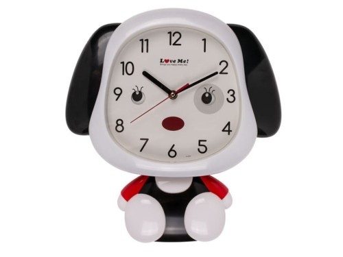 ZEGAR dla dzieci PIESEK rusza oczami tors ŚCIENNY 1.jpg