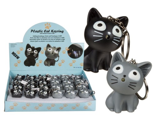 BRELOK KOTEK Z DŹWIĘKIEM I LED BRELOCZEK KOT 2