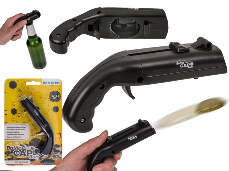 OTWIERACZ do butelek pistolet STRZELAJĄCY KAPSLAMI .jpg