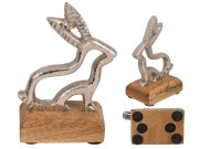 Królik metalowy z podstawą dekoracja 13 cm FIGURKA 2.jpg