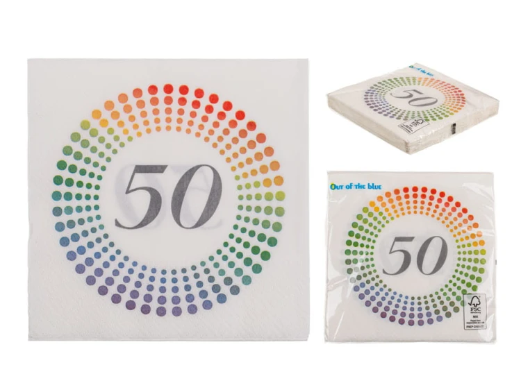 SERWETKI 50 urodziny URODZINOWE 3 warstwy 20 SZT .jpg