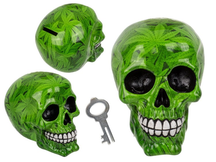 SKARBONKA czaszka liść marychy CZACHA ZIOŁO 2.jpg