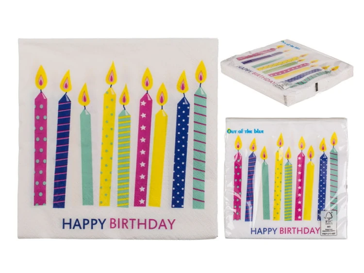 SEWRWETKI Happy Birthday PAPIEROWE przyjęcie 20szt .jpg