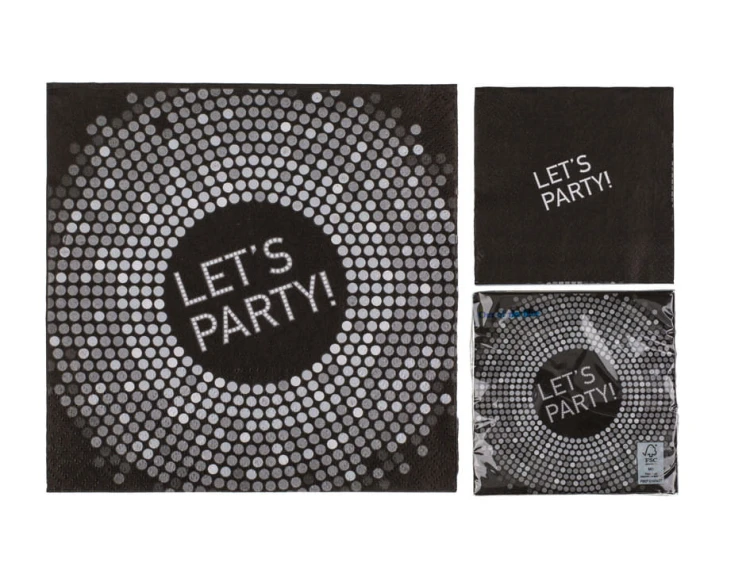 SEWRWETKI Let's Party PAPIEROWE przyjęcie 20 szt .jpg