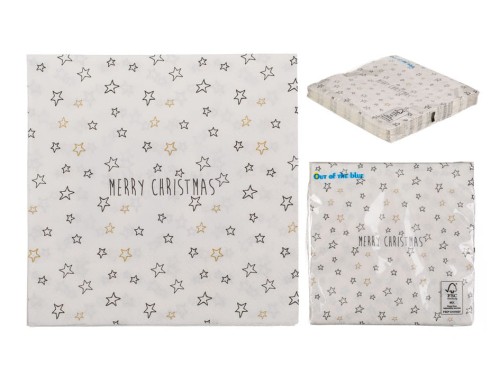 SEWRWETKI Merry Christmas PAPIEROWE przyjęcie 20szt .jpg