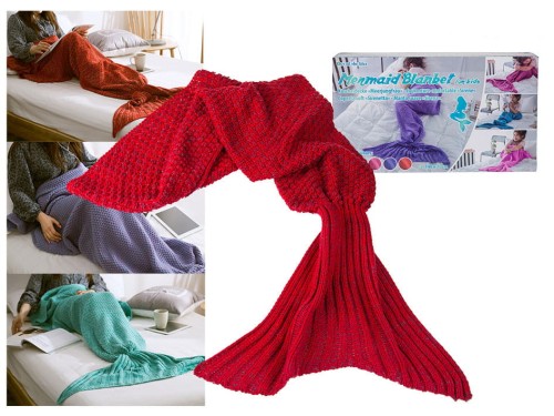 KOC CZERWONY SYRENA 140 CM SYRENKA SYRENI OGON