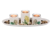 Drewniana podstawka ze ŚWIECZNIKAMI Tropical 39 cm 1.jpg