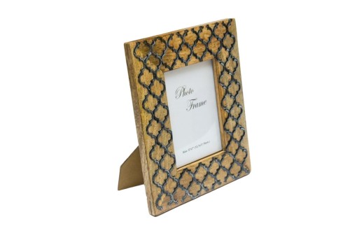 RAMKA ZDJĘCIE 13x18 DREWNO MANGOWE zdobiona METAL 1.jpg