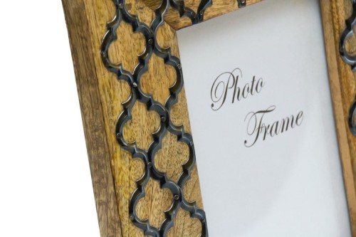 RAMKA ZDJĘCIE 13x18 DREWNO MANGOWE zdobiona METAL 2.jpg