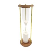 KLEPSYDRA mosiężna drewniana XXL DUŻA 30 cm 30 min 1.jpg