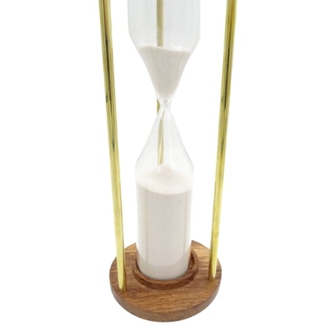 KLEPSYDRA mosiężna drewniana XXL DUŻA 30 cm 30 min 2.jpg