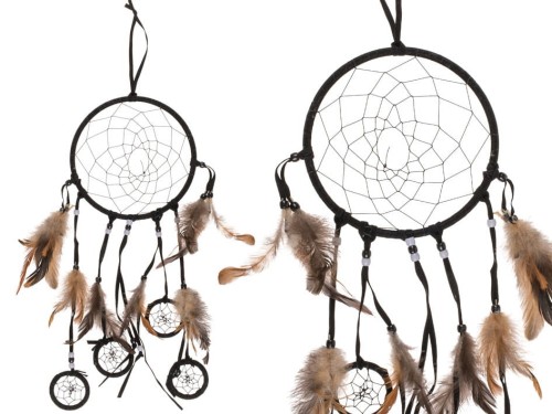 ŁAPACZ SNÓW - dreamcatcher PIĘKNE PIÓRA zawieszka .jpg