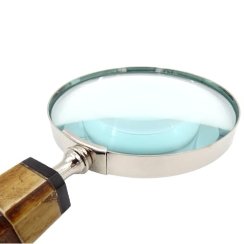 Ekskluzywna MOSIĘŻNA LUPA z kościaną rączką SZKŁO 2.jpg