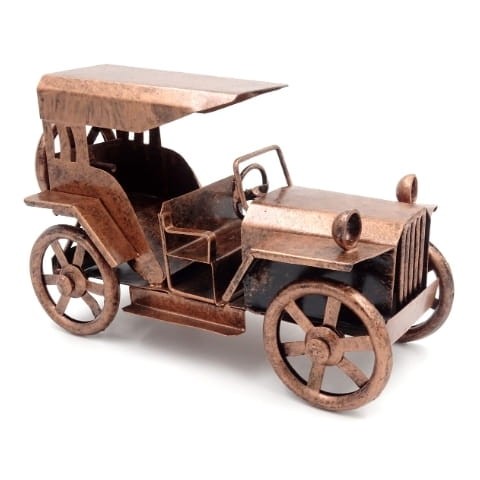 FIGURKA SAMOCHODU retro metalowa STARE AUTO ciężka 1.jpg