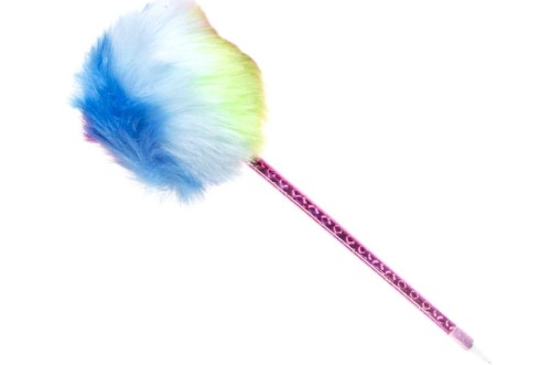 DŁUGOPIS pom pom z POMPONEM FUTERKO FUTRO kolorowy 1.jpg