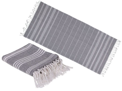 RĘCZNIK typu turecki Hammam SZARY 80x170 cm .jpg