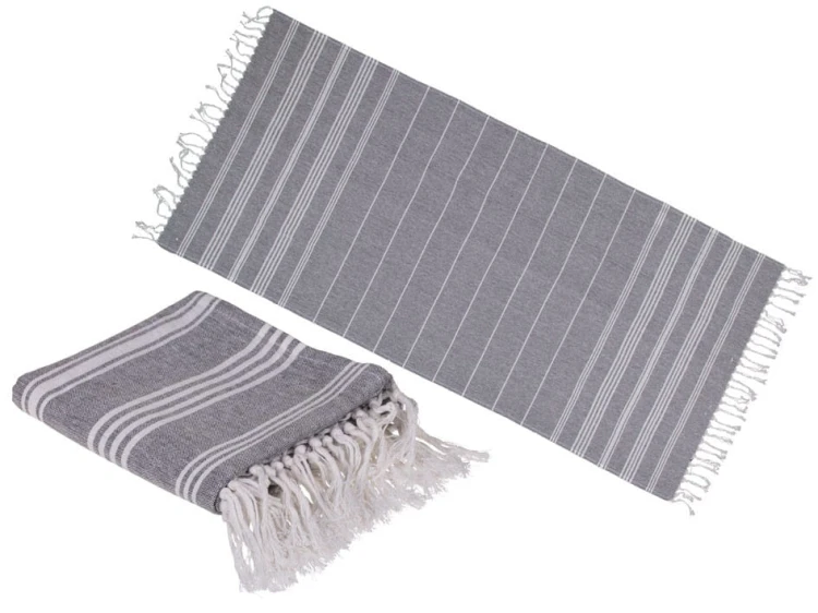 RĘCZNIK typu turecki Hammam SZARY 80x170 cm .jpg
