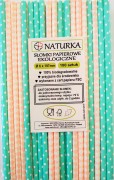 Ekologiczne SŁOMKI PAPIEROWE 100szt 197 mm PASTELE 1.jpg