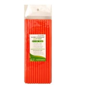 Ekologiczne SŁOMKI PAPIEROWE 240mm 25szt POMARAŃCZ 1.jpg