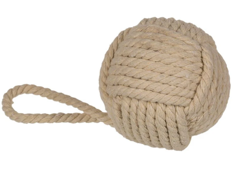 WĘZEŁ Z JUTY dekoracja OZDOBA MORSKA ŻEGLARSTWO 1.jpg