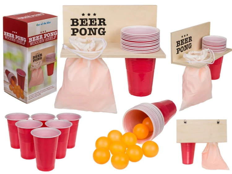 GRA IMPREZOWA - Beer Pong z półką PIWNY PING kubki .jpg