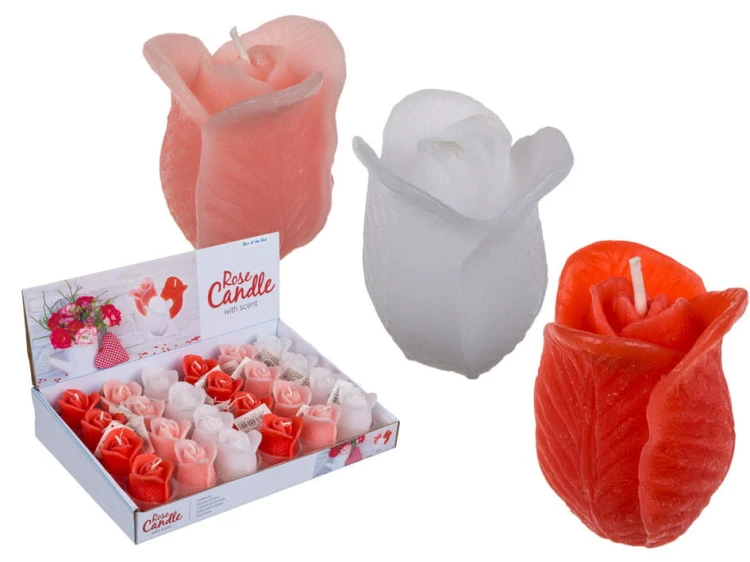ŚWIECZKA zapachowa różyczka RÓŻA ŚWIECA mix kolor 2.jpg