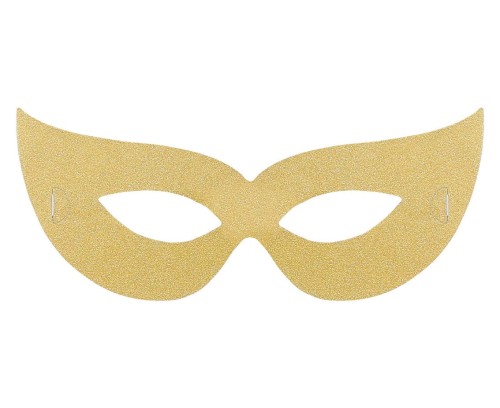 MASKI PAPIEROWE złote - komplet 4 szt BAL IMPREZA 1.jpg