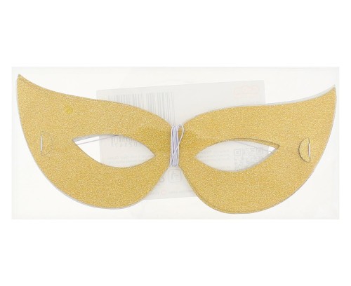 MASKI PAPIEROWE złote - komplet 4 szt BAL IMPREZA 2.jpg