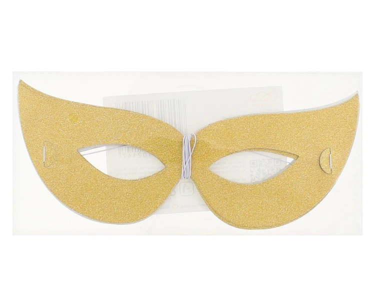 MASKI PAPIEROWE złote - komplet 4 szt BAL IMPREZA 2.jpg