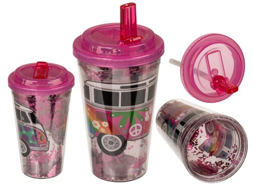 KUBEK NIEKAPEK z rurką VWT1 Bus Summer Love BIDON .jpg