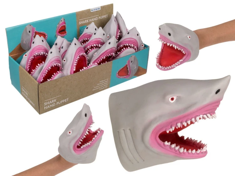PACYNKA na rękę Rekin SHARK PLASTIK GUMA dłoń 2.jpg