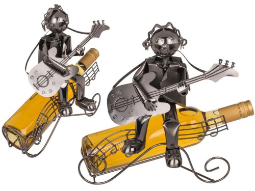 Metalowy STOJAK NA BUTELKĘ muzyk II GITARZYSTY .jpg