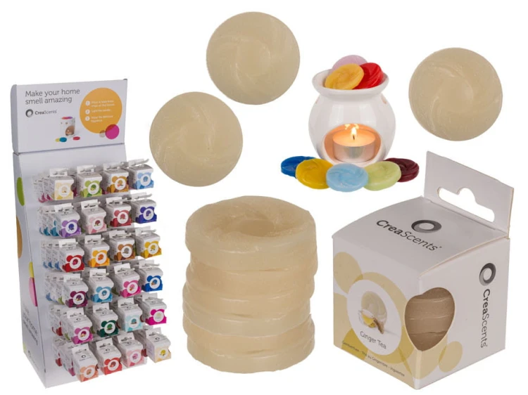 WOSK ZAPACHOWY do kominków 6 szt Herbata imbirowa 2.jpg