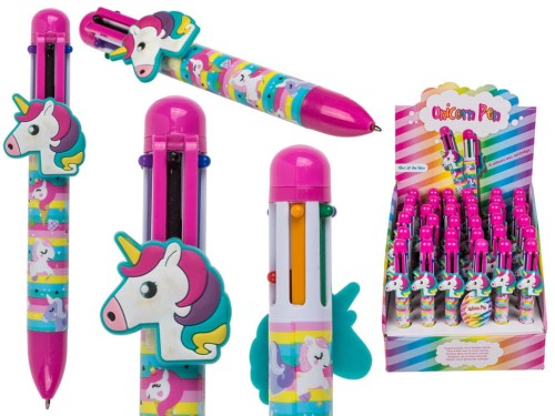 DŁUGOPIS w jednorożce - 6 kolorów WIELOKOLOROWY 2.jpg