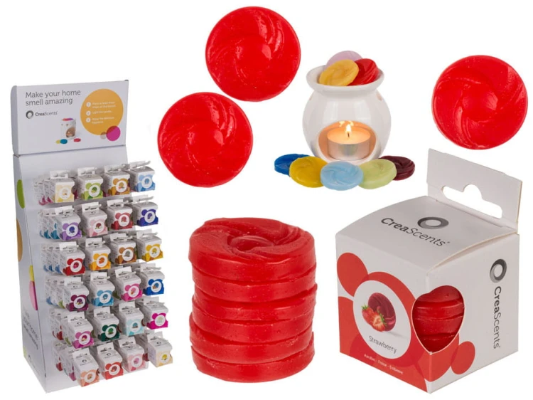 WOSK ZAPACHOWY do kominków 6szt Truskawka PACHNĄCY 2.jpg